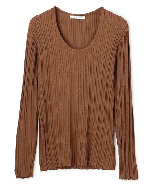 BEIGE, / ベイジ, ニット・セーター | LABRADO / ランダムリブ Uネックニット | 詳細8