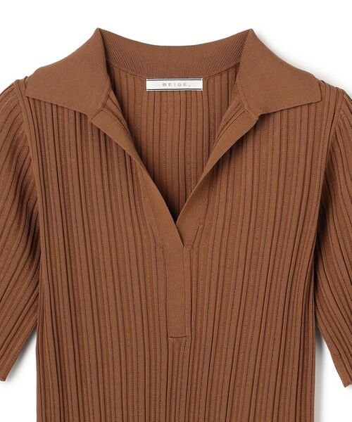 BEIGE, / ベイジ, ニット・セーター | LABRADO / ランダムリブ スキッパーニット | 詳細11