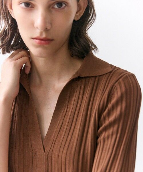 BEIGE, / ベイジ, ニット・セーター | LABRADO / ランダムリブ スキッパーニット | 詳細6