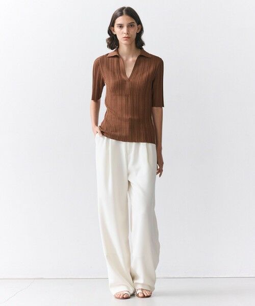 BEIGE, / ベイジ, ニット・セーター | LABRADO / ランダムリブ スキッパーニット | 詳細7