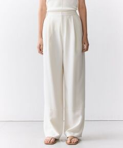 BEIGE, / ベイジ, その他パンツ | GYPSUM / シルキータッチ セミワイドタックパンツ