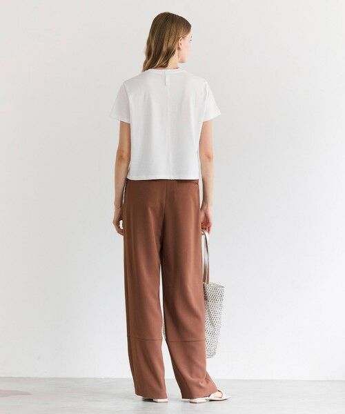 BEIGE, / ベイジ, その他パンツ | GYPSUM / シルキータッチ セミワイドタックパンツ | 詳細11