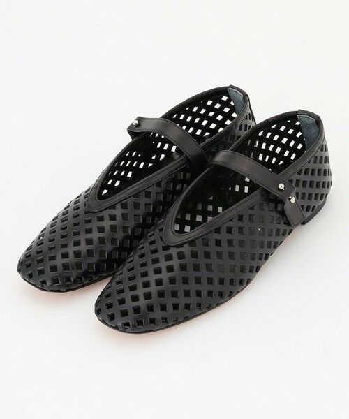 BEIGE, / ベイジ, パンプス | 【一部店舗限定】HENRI EN VARGO / MATHILDE パンチングレザーメリージェーン（Black）