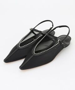 BEIGE, / ベイジ, パンプス | 【一部店舗限定】HENRI EN VARGO / LULU チュールチェーン バックストラップ