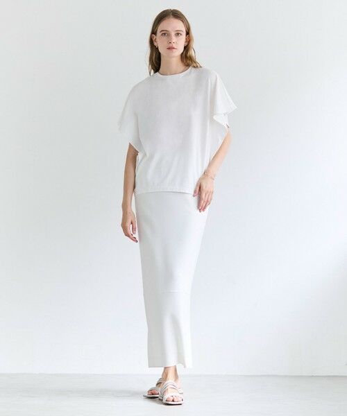 BEIGE, / ベイジ, ミニ・ひざ丈スカート | 【VERY NaVY掲載】GYPSUM / シルキータッチ  Iラインロングスカート | 詳細1