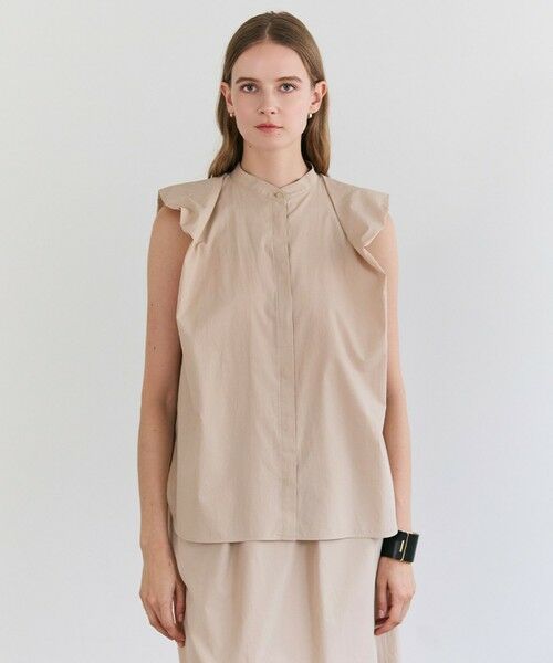 BEIGE, / ベイジ, シャツ・ブラウス | MALLOW / コットンタック バルーンスリーブブラウス（Beige）