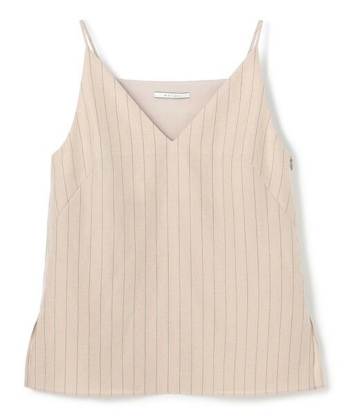 BEIGE, / ベイジ, シャツ・ブラウス | ERYTH / リネンストライプ キャミソール | 詳細9