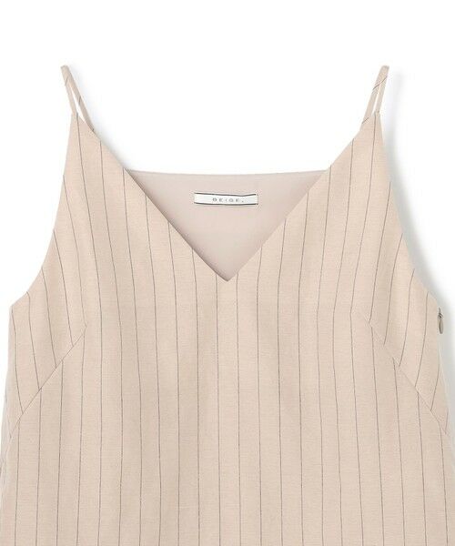 BEIGE, / ベイジ, シャツ・ブラウス | ERYTH / リネンストライプ キャミソール | 詳細11