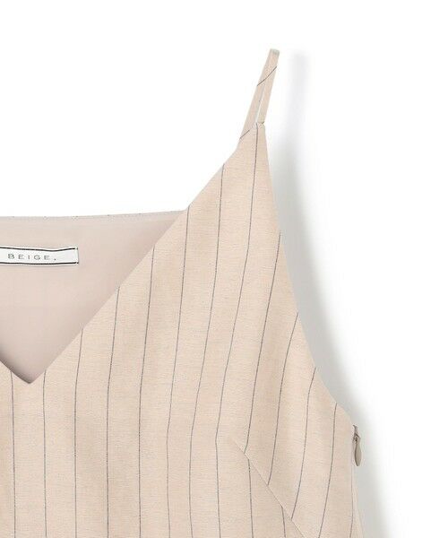 BEIGE, / ベイジ, シャツ・ブラウス | ERYTH / リネンストライプ キャミソール | 詳細12