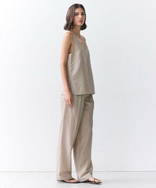 BEIGE, / ベイジ, シャツ・ブラウス | ERYTH / リネンストライプ キャミソール | 詳細5