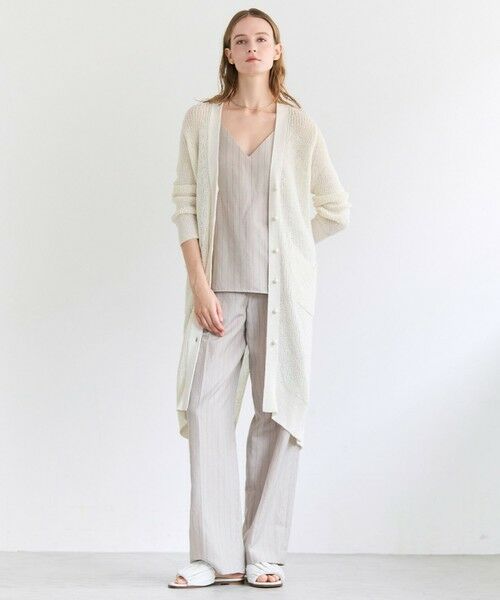 BEIGE, / ベイジ, シャツ・ブラウス | ERYTH / リネンストライプ キャミソール | 詳細8