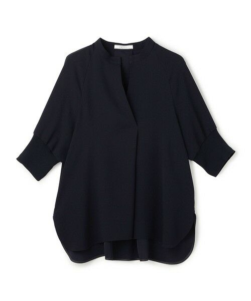 BEIGE, / ベイジ, シャツ・ブラウス | FLEUR / 異素材カフス スタンドカラーブラウス | 詳細4