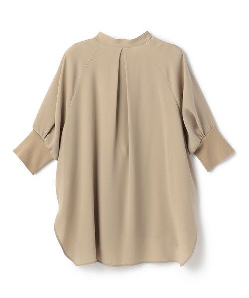 BEIGE, / ベイジ, シャツ・ブラウス | FLEUR / 異素材カフス スタンドカラーブラウス | 詳細18