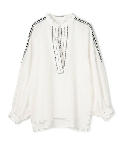 BEIGE, / ベイジ, シャツ・ブラウス | AXI / 刺繍ステッチ ドルマンスタンドブラウス | 詳細5