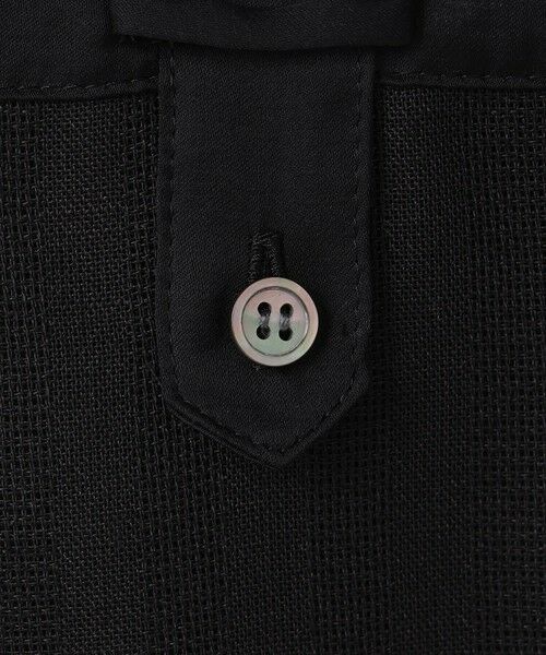 BEIGE, / ベイジ, シャツ・ブラウス | GOSHE / サテン切替 シアースタンドブラウス | 詳細13