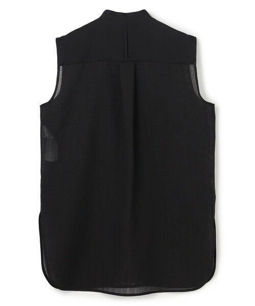 BEIGE, / ベイジ, シャツ・ブラウス | GOSHE / サテン切替 シアースタンドブラウス | 詳細9