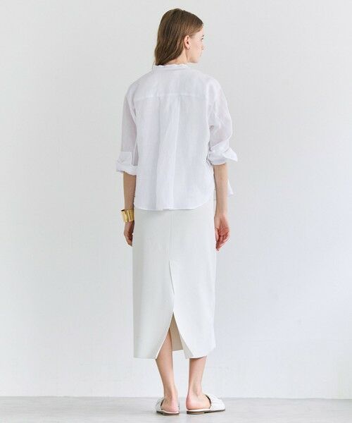 BEIGE, / ベイジ, シャツ・ブラウス | HALITE / リネンシアー オーバーサイズシャツ | 詳細2
