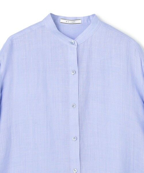 BEIGE, / ベイジ, シャツ・ブラウス | HALITE / リネンシアー オーバーサイズシャツ | 詳細9