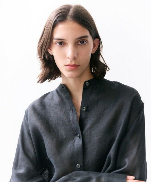 BEIGE, / ベイジ, シャツ・ブラウス | HALITE / リネンシアー オーバーサイズシャツ | 詳細14