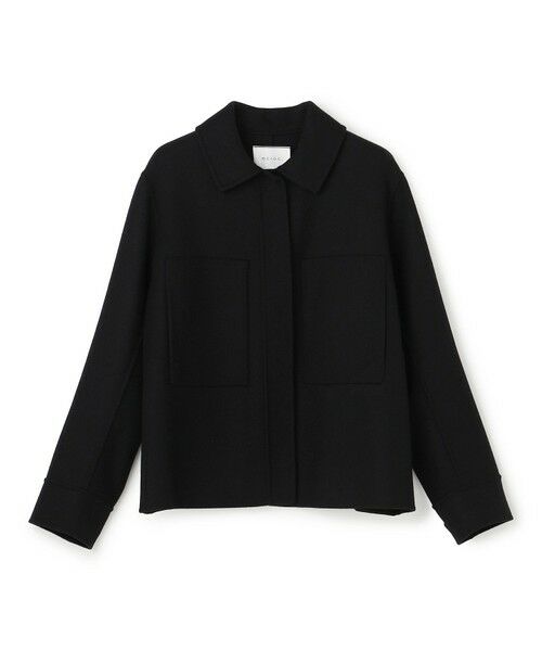 BEIGE, / ベイジ, その他アウター | CHAMPIONNET / ウールメルトン シャツジャケット（Black）