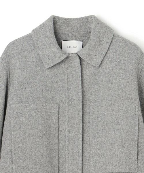 BEIGE, / ベイジ, その他アウター | CHAMPIONNET / ウールメルトン シャツジャケット | 詳細1