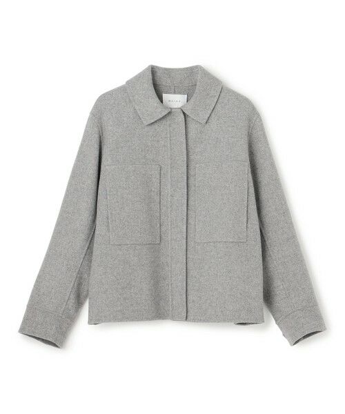 BEIGE, / ベイジ, その他アウター | CHAMPIONNET / ウールメルトン シャツジャケット（Gray）