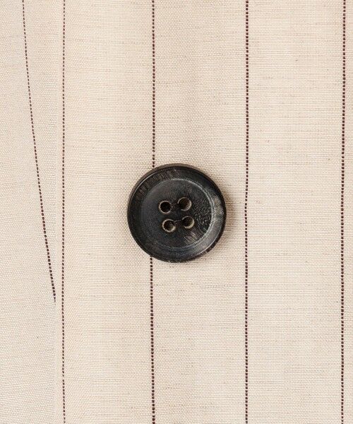 BEIGE, / ベイジ, テーラードジャケット | ERYTH / リネンストライプダブルジャケット | 詳細11