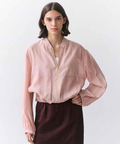 BEIGE, / ベイジ, ブルゾン | SERAPHIN / ライトシアーギャザー ブルゾン（Nude）