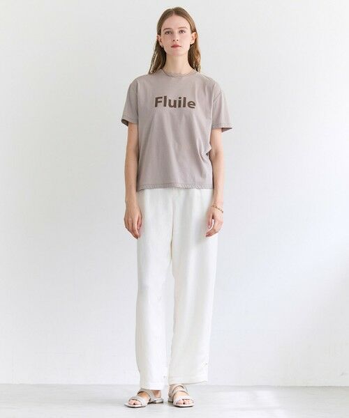 BEIGE, / ベイジ, カットソー | STELLERITE / コットンロゴTシャツ | 詳細5