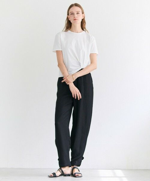 BEIGE, / ベイジ, カットソー | CERUSSITE / フォルムタック ドレープTシャツ | 詳細1