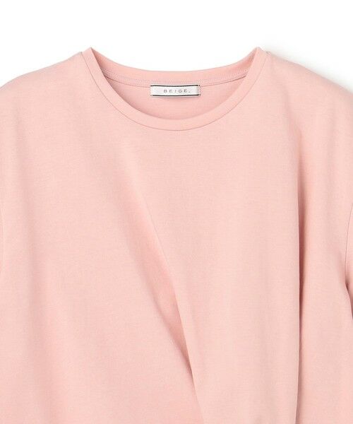 BEIGE, / ベイジ, カットソー | CERUSSITE / フォルムタック ドレープTシャツ | 詳細9