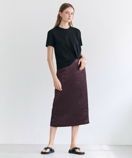 BEIGE, / ベイジ, カットソー | CERUSSITE / フォルムタック ドレープTシャツ | 詳細14