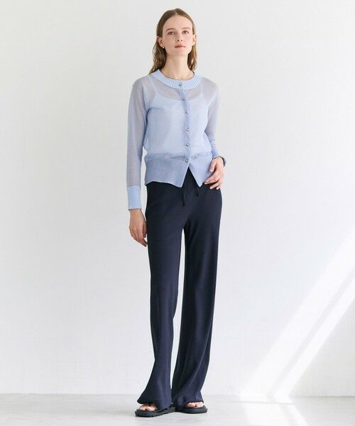 BEIGE, / ベイジ, ニット・セーター | PYRRHOT / シアーコンビ リブカーディガン | 詳細5