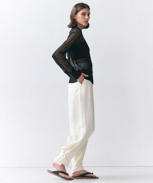 BEIGE, / ベイジ, ニット・セーター | PYRRHOT / シアーコンビ リブカーディガン | 詳細15