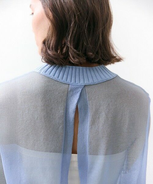 BEIGE, / ベイジ, ニット・セーター | PYRRHOT / シアーコンビ バックスリットプルオーバー | 詳細4