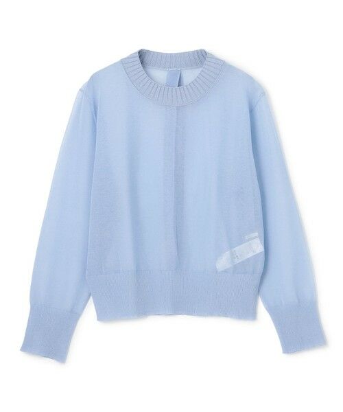 BEIGE, / ベイジ, ニット・セーター | PYRRHOT / シアーコンビ バックスリットプルオーバー | 詳細6