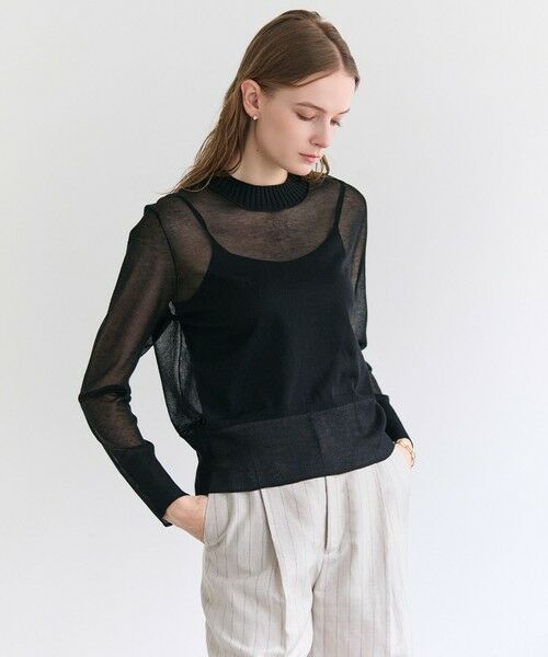 BEIGE, / ベイジ, ニット・セーター | PYRRHOT / シアーコンビ バックスリットプルオーバー | 詳細12