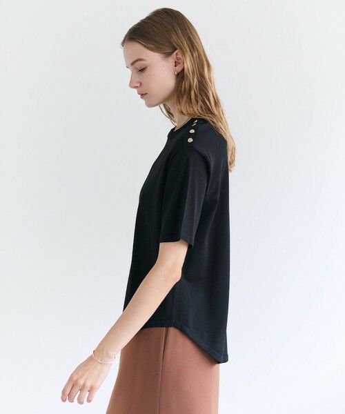 BEIGE, / ベイジ, ニット・セーター | NADIA / ストレッチ メタルボタンニット | 詳細17