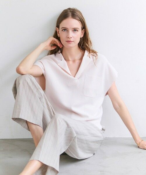 BEIGE, / ベイジ, ニット・セーター | NADIA / ストレッチ スキッパーニット | 詳細4