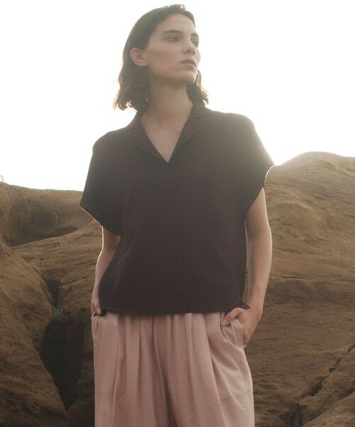 BEIGE, / ベイジ, ニット・セーター | NADIA / ストレッチ スキッパーニット（Bordeaux）