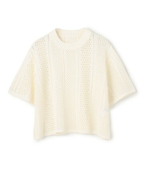 BEIGE, / ベイジ, ニット・セーター | ATACAM / パターンメッシュ ハーフニット | 詳細6