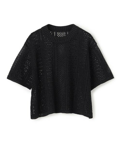 BEIGE, / ベイジ, ニット・セーター | ATACAM / パターンメッシュ ハーフニット | 詳細10