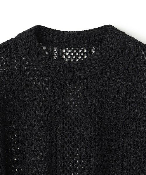 BEIGE, / ベイジ, ニット・セーター | ATACAM / パターンメッシュ ハーフニット | 詳細12