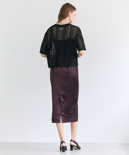 BEIGE, / ベイジ, ニット・セーター | ATACAM / パターンメッシュ ハーフニット | 詳細9