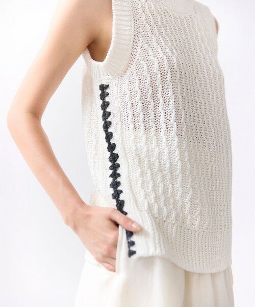 BEIGE, / ベイジ, ニット・セーター | ATACAM / テープヤーン ノースリーブニット | 詳細1