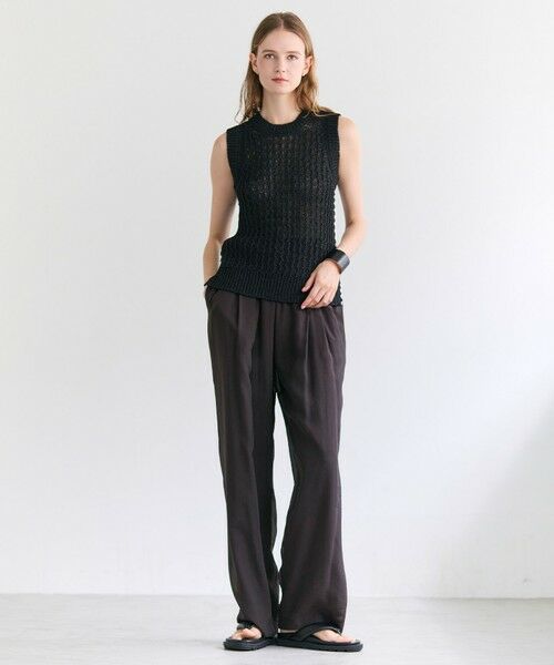 BEIGE, / ベイジ, ニット・セーター | ATACAM / テープヤーン ノースリーブニット | 詳細6