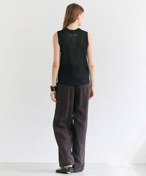 BEIGE, / ベイジ, ニット・セーター | ATACAM / テープヤーン ノースリーブニット | 詳細8