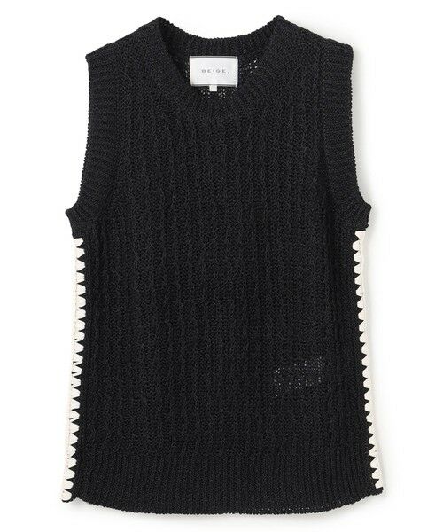 BEIGE, / ベイジ, ニット・セーター | ATACAM / テープヤーン ノースリーブニット | 詳細9