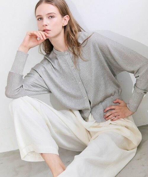 BEIGE, / ベイジ, ニット・セーター | SMITHONITE / リュクスグリッター ドルマンカーディガン | 詳細2