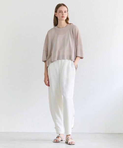 BEIGE, / ベイジ, ニット・セーター | YOOPER / ドライタッチ シアーニット | 詳細1